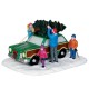 Scène Transport du sapin de Noël Lemax Vaill Village
