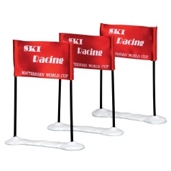 Drapeaux piste de ski Lemax Vail Village lot de 3