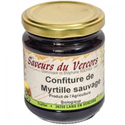 Confiture de myrtille sauvage Bio 220 g