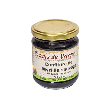 Confiture de myrtille sauvage Bio 220 g 