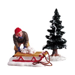 Boules de neige sur luge Lemax Caddington