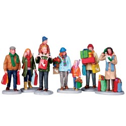 Lemax figurine Acheteurs de Noël