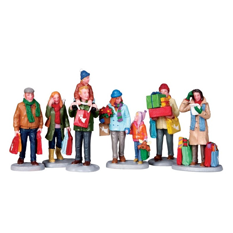 Courses de Noël lot de 6 Lemax La Magie des Automates