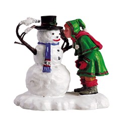 Lemax figurine Enfant et bonhomme de nei