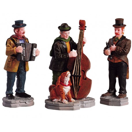 Lemax figurine Trio de musiciens