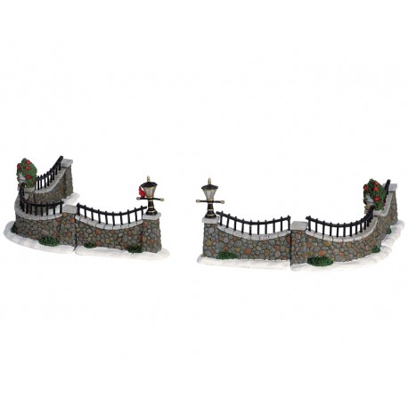 Lemax Stone Wall, Set Of 6