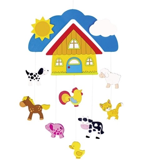 Mobile Bebe En Bois Animaux De La Ferme 41 Cm A Suspendre La Magie Des Automates Mobile Bebe En Bois Animaux De La Ferme 41 Cm A Suspendre La Magie Des Automates