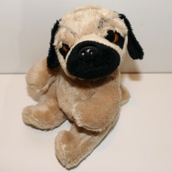 Peluche chien bulldog 18 cm