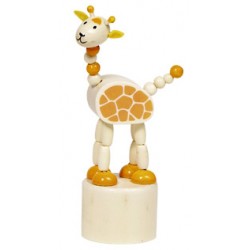Figurine articulée en bois girafe 12 cm