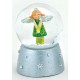 Boule à neige Ange vert résine 6 cm