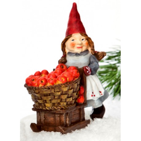 Figurine Mère Noël résine 12 cm