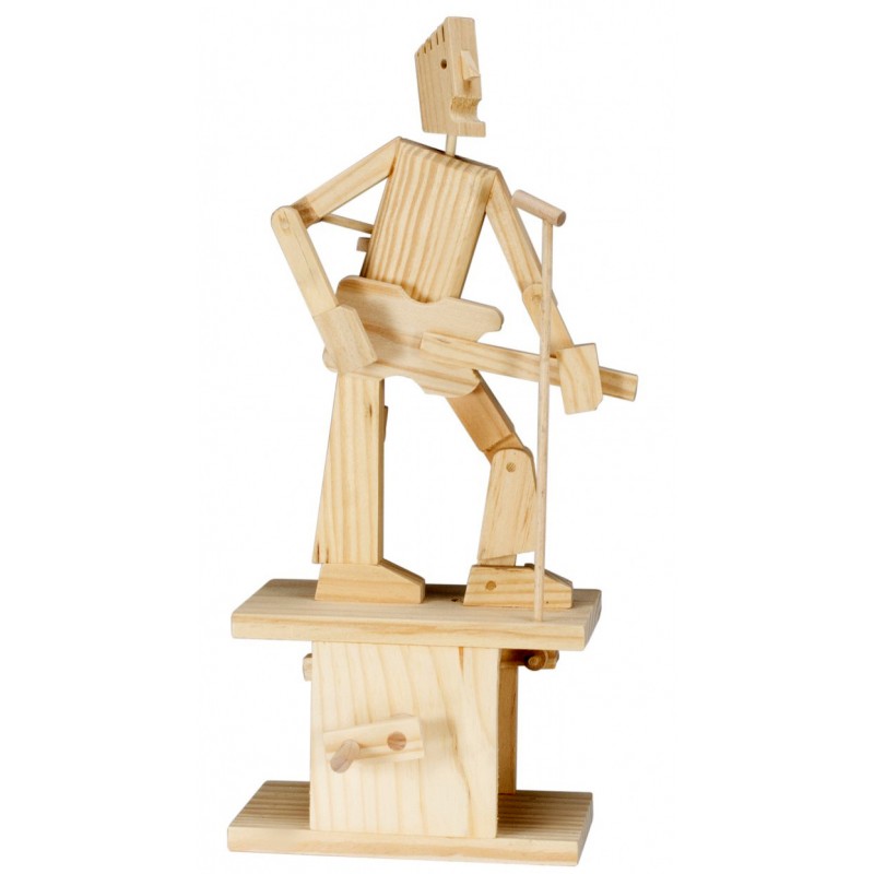 Maquette en bois animée musicale Violoncelle - La Magie des Automates