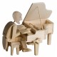 Automate en bois pianiste en kit 20 cm