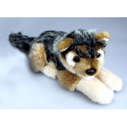 Peluche loup couché 20 cm