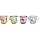 Tasse fleurs bleu porcelaine 35 cl