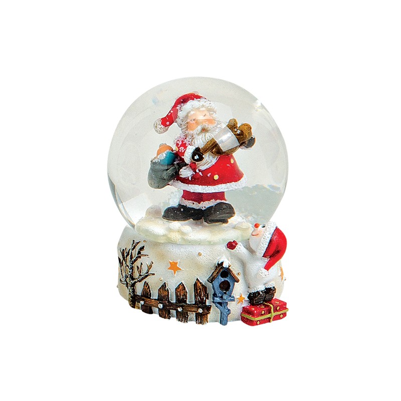 1303 boule a neige pere noel violon