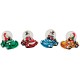Boule à neige Bonhomme de neige voiture vert résine 6 cm