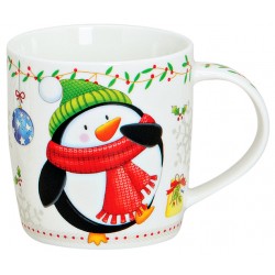 Tasse Noël Pingouin porcelaine 30 cl