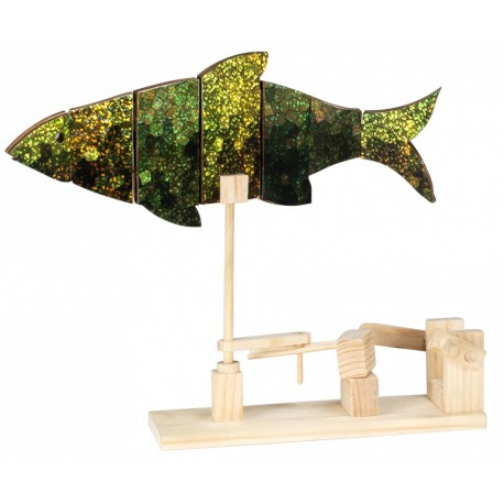 Automate en bois poisson en kit 21 cm