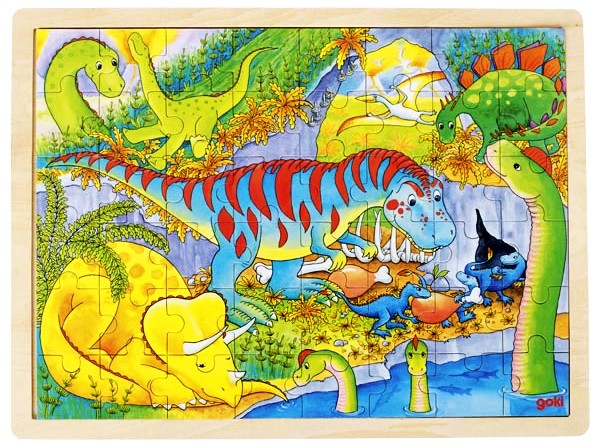 Puzzle en bois dinosaures