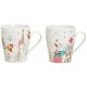 Tasse oiseau doré porcelaine 30 cl