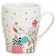 Tasse oiseau doré porcelaine 30 cl