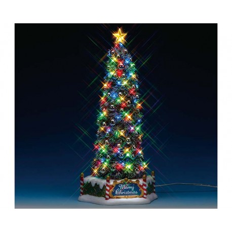 Sapin de Noël lumineux et sonore 33 cm Lemax - La Magie des Automates