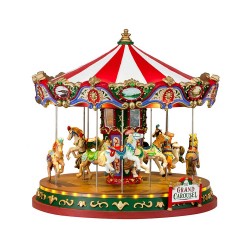Grand Carrousel lumineux animé et sonore Lemax Carnival