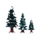 Sapin lot de 3 Lemax