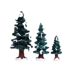 Sapin lot de 3 Lemax