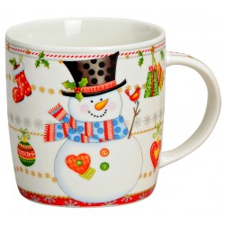 Tasse Bonhomme de neige porcelaine 30 cl