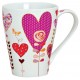 Tasse coeur papillon doré 30cl
