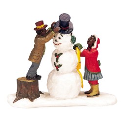 Habillons le bonhomme de neige Lemax Caddington
