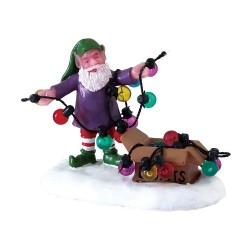 Lutin et guirlandes Lemax Santas Wonderland