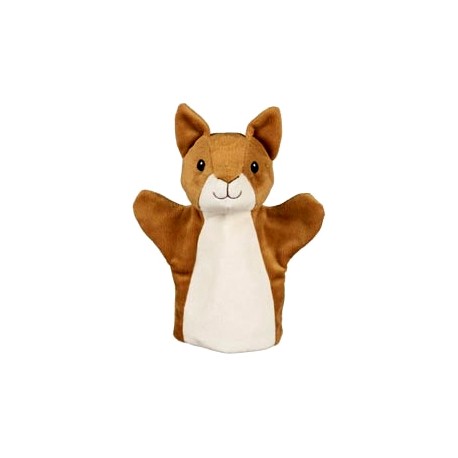 Marionnette à main en tissu écureuil 24 cm