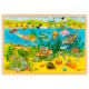 Puzzle enfant en bois monde sous-marin 192 p