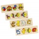 Puzzle enfant en bois jouets à encastrement 4 pièces