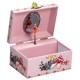Boîte à bijoux musicale ballerine rectangle rose 15 cm