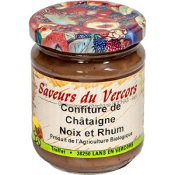 Confiture de châtaigne noix rhum Bio 220 g