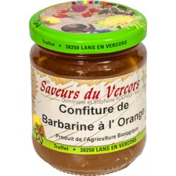 Confiture de barbarine à l'orange Bio 220 g
