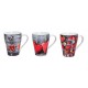 Tasse gros coeurs suspendus porcelaine 30 cl