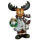 Figurine Renne couronne résine 7 cm