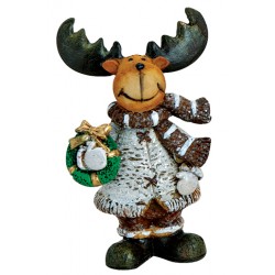 Figurine Renne couronne résine 7 cm