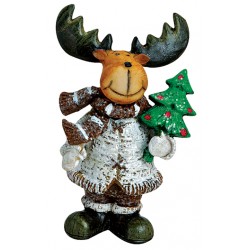 Figurine Renne sapin résine 7 cm