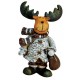 Figurine Renne sac résine 7 cm