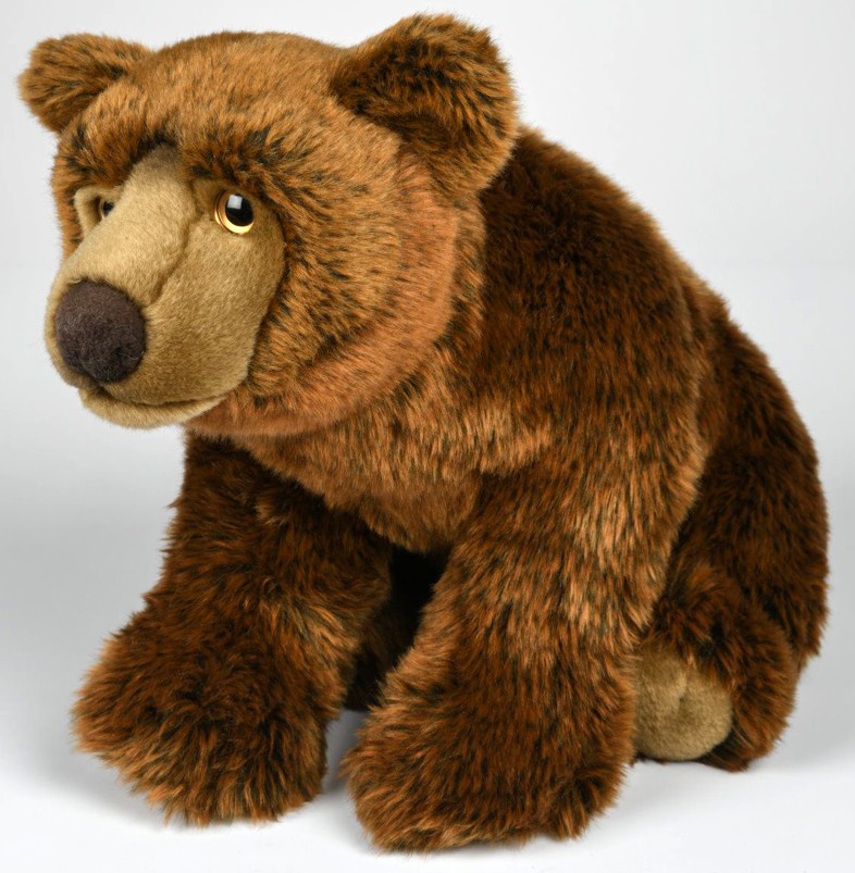 Peluche ours brun 50 cm - La Magie des Automates