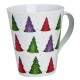 Tasse Noël petits sapins porcelaine 30 cl