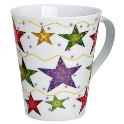 Tasse Noël étoiles porcelaine 30 cl