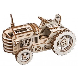 Maquette en bois Tracteur animé