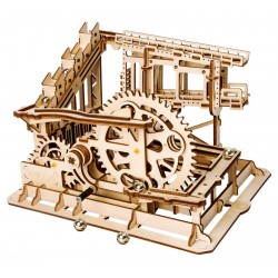 Maquette en bois Circuit de billes animé